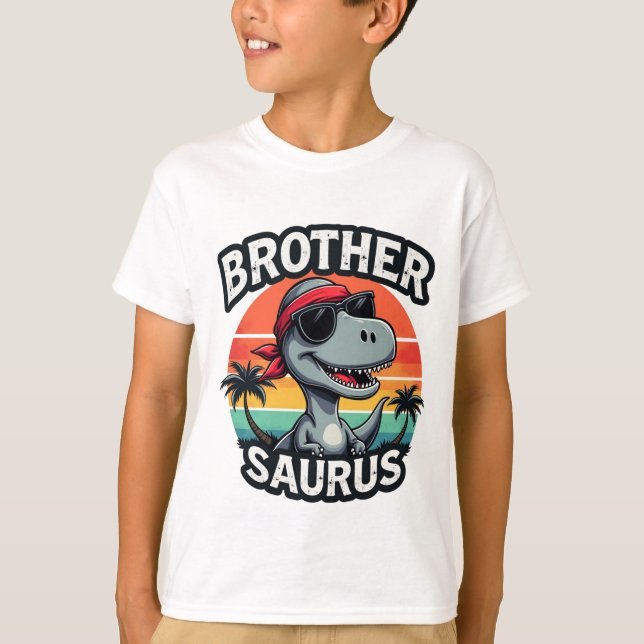 Fun Kids' T-Shirt with Dino Design  (Front)