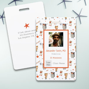 Fun Kids with Costumes Pattern Paediatrician ID ID Badge