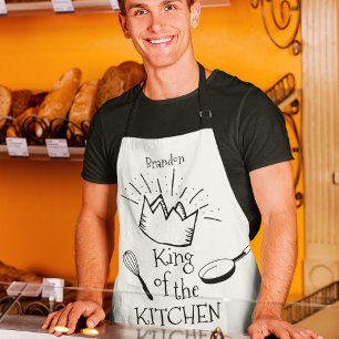Fun King Of The Kitchen Personalised Apron