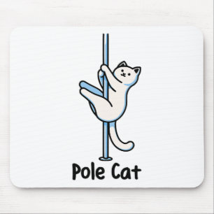 Fun Kitty Lover Humour Cat Playing A Dancer Gag Un Mouse Mat