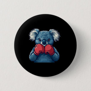 Fun Koala Bear Boxing For A Champion And Boxing Lo 6 Cm Round Badge