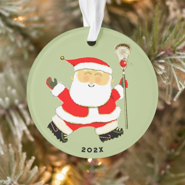 Fun Lacrosse Christmas Ornament (Tree)