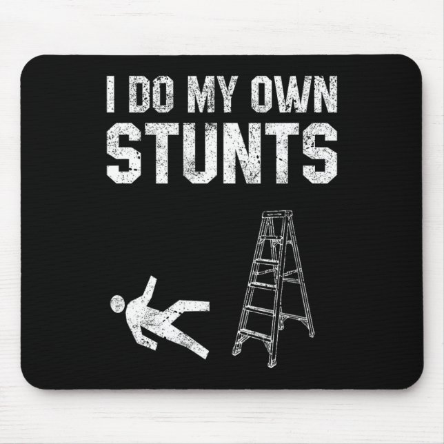 Fun Ladder Fall Gift Broken Bone Hand Get Well Soo Mouse Mat (Front)