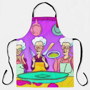 Fun Ladies in the Kitchen Apron