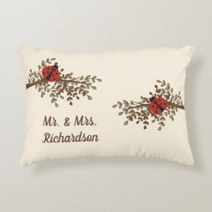 Fun Ladybug Design Decorative Cushion
