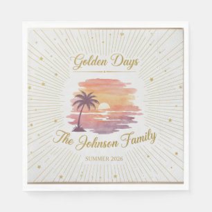 Fun Last Splash End of Summer Backyard BBQ Paper N Napkin