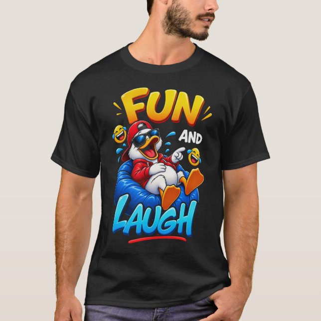 Fun & Laugh – Cool Duck Comedy T-Shirt (Front)