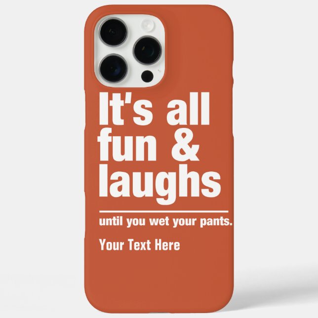 FUN & LAUGHS custom color cases (Back)
