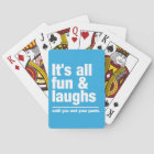 FUN & LAUGHS custom color playing cards