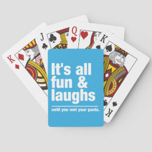 FUN & LAUGHS custom color playing cards