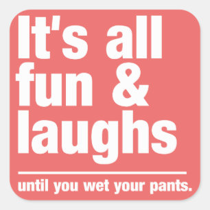 FUN & LAUGHS custom color stickers