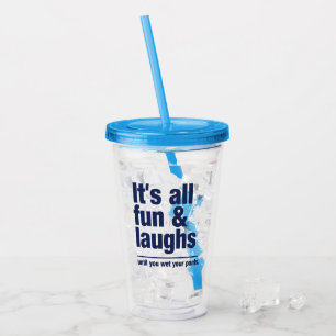 FUN & LAUGHS custom name Acrylic Tumbler