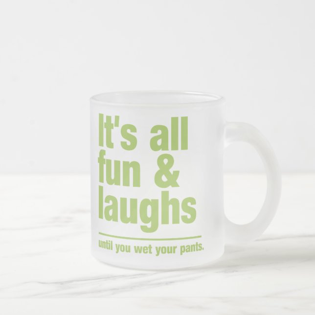 FUN & LAUGHS mug - choose style & colour (Right)