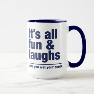 FUN & LAUGHS mug - choose style & colour