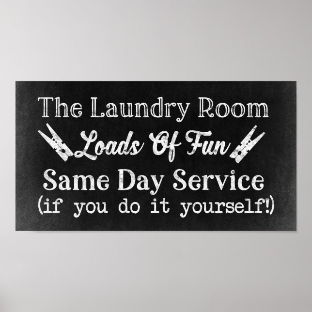 Fun Laundry Room Quotes 1 Poster (Front)