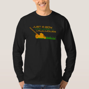 Fun Lawn Mower Grass Cutting Dad Men Boys Landscap T-Shirt