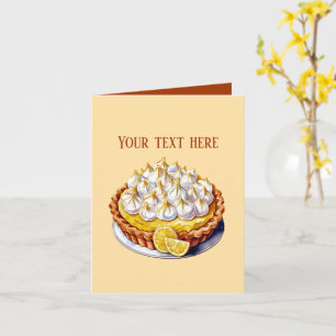 Fun lemon pie customisable card