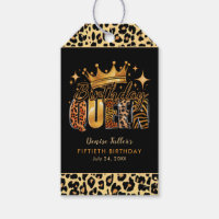 Fun Leopard Birthday Queen Fifty Birthday