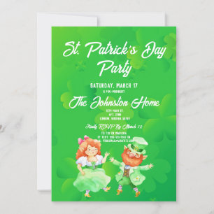 Fun Leprechauns St. Patrick's Day Party Invitation