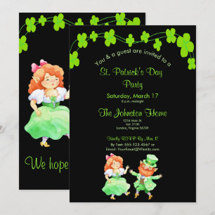 Fun Leprechauns St. Patrick's Day Party Invitation