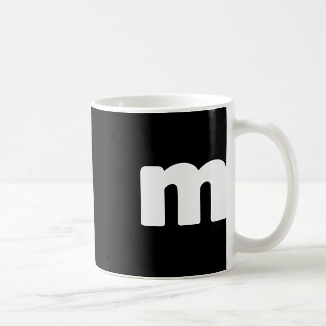 Fun Letter M Groups Halloween Team Groups Costume  Coffee Mug (Right)
