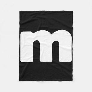 Fun Letter M Groups Halloween Team Groups Costume  Fleece Blanket
