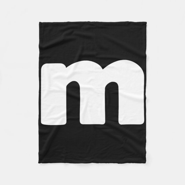 Fun Letter M Groups Halloween Team Groups Costume  Fleece Blanket (Front)