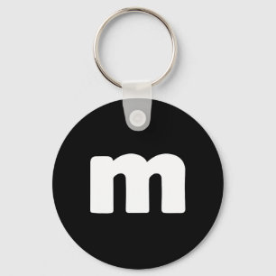 Fun Letter M Groups Halloween Team Groups Costume  Key Ring