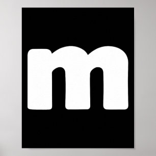 Fun Letter M Groups Halloween Team Groups Costume Poster