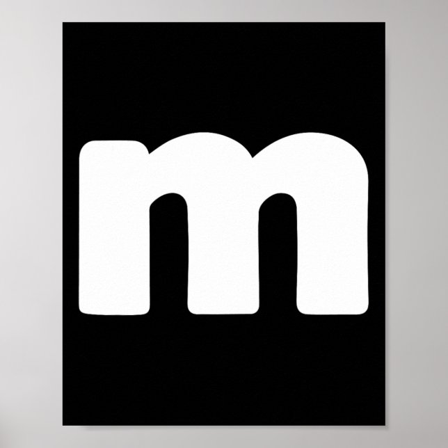 Fun Letter M Groups Halloween Team Groups Costume  Poster (Front)