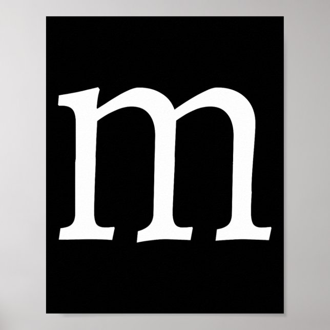 Fun Letter m Halloween Costumes  Poster (Front)