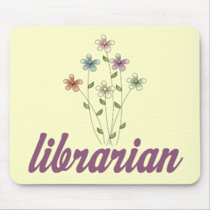 Fun Librarian Mouse Mat