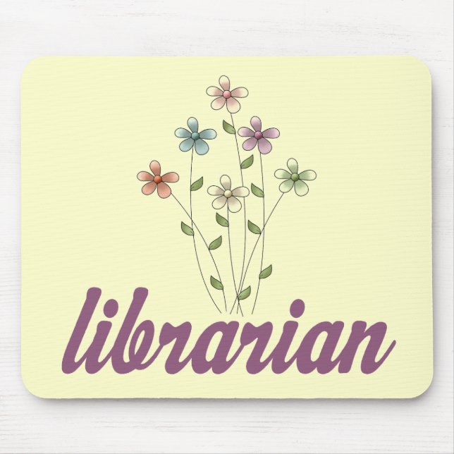 Fun Librarian Mouse Mat (Front)
