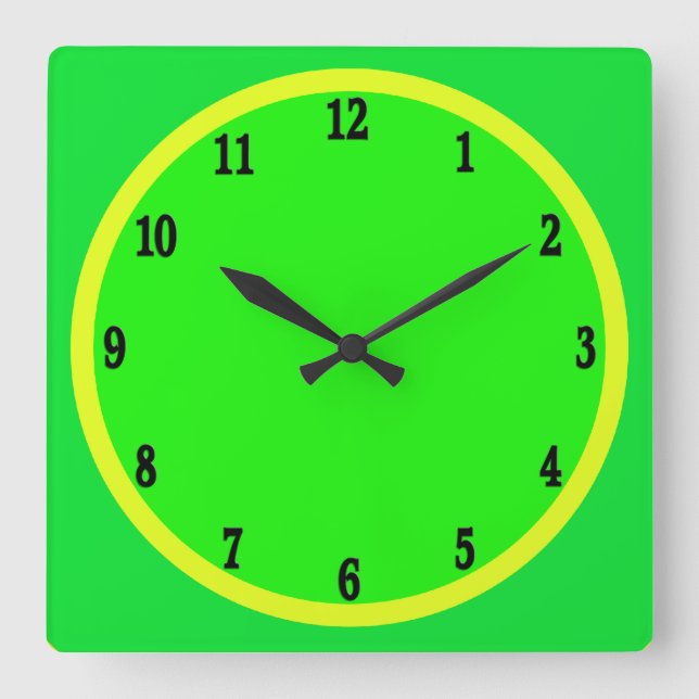 Fun Lime and Lemon  Wall Clock (Front)