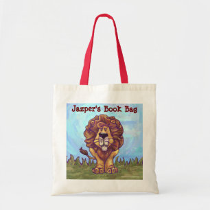 Fun Lion Personalised Book Bag