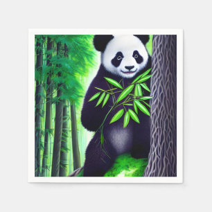 Fun Little Panda Bear Napkin