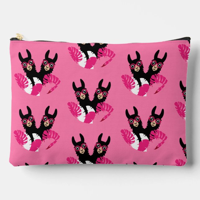 Fun Llama Alpaca Accessories Accessory Pouch (Front)