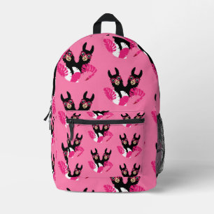 Fun Llama Alpaca Accessories Printed Backpack