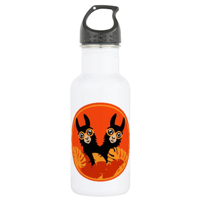 Fun Llama Alpaca Home And Living 532 Ml Water Bottle (Front)