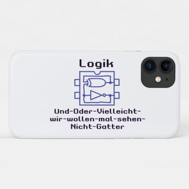 Fun logic gate with boolean function  Case-Mate iPhone case (Back (Horizontal))