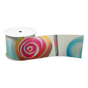 Fun Lollipops and Everything Candy Lane Collection Satin Ribbon