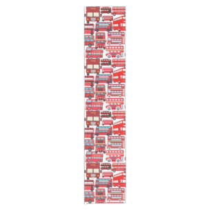 Fun London Buses - Coronation Short Table Runner