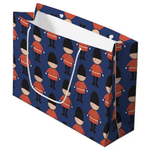 fun London pattern travel Large Gift Bag