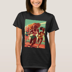 Fun Long Distance Female Runner Cross Country and  T-Shirt
