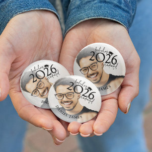 Fun Look who's Graduated Photo Graduation 3 Cm Round Badge