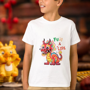 Fun & Love Cute Baby Dragon CNY Kids Gift T-Shirt