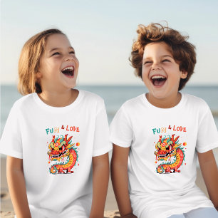 Fun & Love Cute Baby Dragon CNY Kids T-Shirt