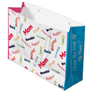 Fun-loving Mother’s Day Text Large Gift Bag