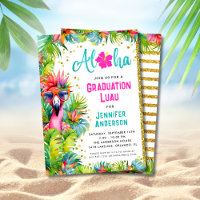 Fun Lush Tropical Graduation Luau Party
