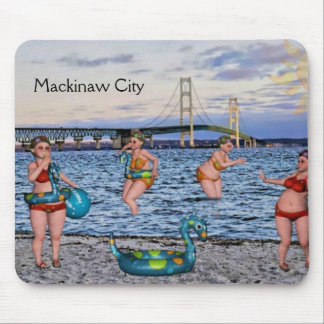 Fun Mackinaw City Bridge Mousepad